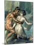 Satyr and Maenad, Detail from a Wall Painting in Pompeii, 1st Century BC-null-Mounted Giclee Print
