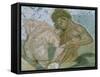 Satyr and Maenad, Detail of a Mosaic from the House of the Faun, 1st Century AD-null-Framed Stretched Canvas