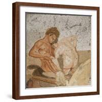 Satyr and Nymph, from the House of the Faun , Pompeii-Roman-Framed Giclee Print