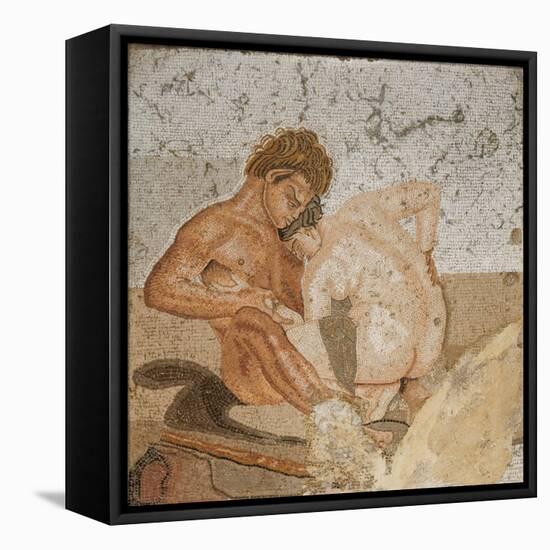 Satyr and Nymph, from the House of the Faun , Pompeii-Roman-Framed Stretched Canvas