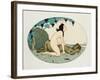 Satyr and Nymph, Illustration from the Pleasures of Eros, 1917-Gerda Marie Frederike Wegener-Framed Giclee Print