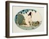 Satyr and Nymph, Illustration from the Pleasures of Eros, 1917-Gerda Marie Frederike Wegener-Framed Giclee Print