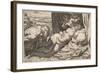 Satyr and Nymph-Agostino Carracci-Framed Giclee Print