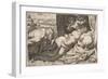 Satyr and Nymph-Agostino Carracci-Framed Giclee Print