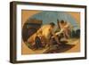 Satyr and Putto with a Tambourine-Giovanni Battista Tiepolo-Framed Giclee Print