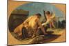 Satyr and Putto with a Tambourine-Giovanni Battista Tiepolo-Mounted Giclee Print