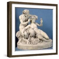 Satyr Crowning a Bacchante, 1770-Claude Michel Clodion-Framed Giclee Print