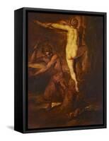 Satyr Slaying Snake, 19th Century-Peter Paul Rubens-Framed Stretched Canvas