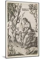 Satyrs Family, C. 1520-Benedetto Montagna-Mounted Giclee Print
