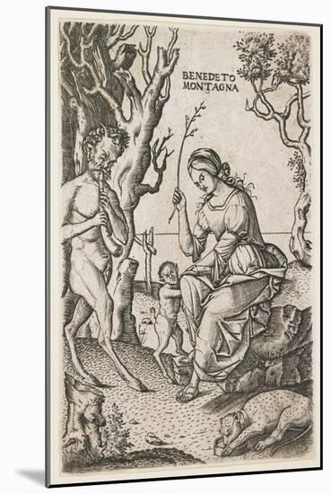 Satyrs Family, C. 1520-Benedetto Montagna-Mounted Giclee Print