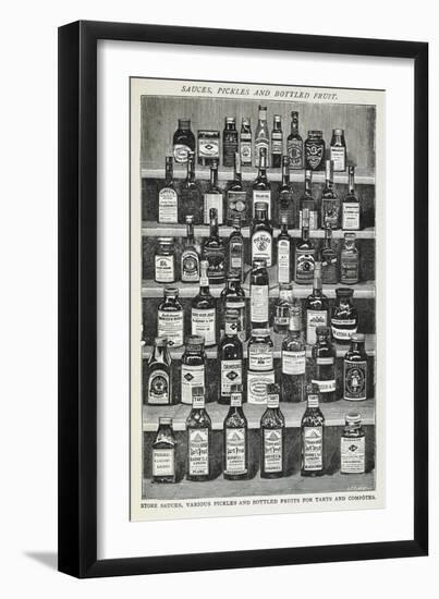 Sauces, Pickles and Bottled Fruit-Isabella Beeton-Framed Giclee Print
