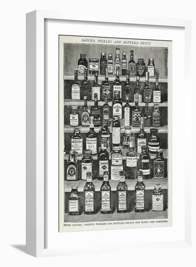 Sauces, Pickles and Bottled Fruit-Isabella Beeton-Framed Giclee Print