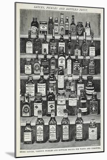 Sauces, Pickles and Bottled Fruit-Isabella Beeton-Mounted Giclee Print