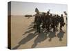 Saudi Arabia Army Soldiers U.S.Troops Arriving Air Base-Bob Daugherty-Stretched Canvas