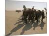 Saudi Arabia Army Soldiers U.S.Troops Arriving Air Base-Bob Daugherty-Mounted Photographic Print