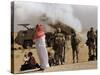 Saudi Arabia Army Soldiers Watching Multiple Rocket Launch System-Bob Daugherty-Stretched Canvas