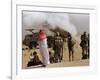 Saudi Arabia Army Soldiers Watching Multiple Rocket Launch System-Bob Daugherty-Framed Photographic Print