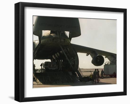 Saudi Arabia Army U.S. C-5 Galaxy Cargo Plane-Bob Daugherty-Framed Photographic Print