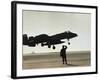 Saudi Arabia Army U.S. Forces A10 Warthog Attack Plane Kuwait Crisis-null-Framed Photographic Print