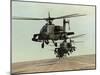 Saudi Arabia Army U.S. Forces Apache Assault Helicopters Kuwait Crisis-Bob Daugherty-Mounted Premium Photographic Print