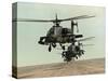Saudi Arabia Army U.S. Forces Apache Assault Helicopters Kuwait Crisis-Bob Daugherty-Stretched Canvas