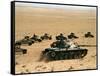 Saudi Arabia Army U.S Forces Maneuver Exercise Kuwait Crisis-Tannen Maury-Framed Stretched Canvas