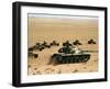 Saudi Arabia Army U.S Forces Maneuver Exercise Kuwait Crisis-Tannen Maury-Framed Premium Photographic Print