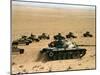 Saudi Arabia Army U.S Forces Maneuver Exercise Kuwait Crisis-Tannen Maury-Mounted Premium Photographic Print