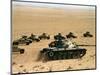 Saudi Arabia Army U.S Forces Maneuver Exercise Kuwait Crisis-Tannen Maury-Mounted Photographic Print