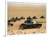 Saudi Arabia Army U.S Forces Maneuver Exercise Kuwait Crisis-Tannen Maury-Framed Photographic Print