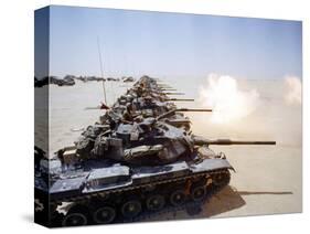 Saudi Arabia Army U.S Forces Mech. Equipment Kuwait Crisis-Tannen Maury-Stretched Canvas