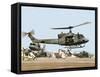 Saudi Arabia Army U.S. Marine UH-1 Huey Helicopters-Tannen Maury-Framed Stretched Canvas