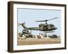 Saudi Arabia Army U.S. Marine UH-1 Huey Helicopters-Tannen Maury-Framed Premium Photographic Print