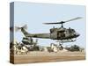 Saudi Arabia Army U.S. Marine UH-1 Huey Helicopters-Tannen Maury-Stretched Canvas