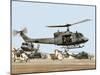 Saudi Arabia Army U.S. Marine UH-1 Huey Helicopters-Tannen Maury-Mounted Photographic Print