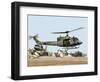 Saudi Arabia Army U.S. Marine UH-1 Huey Helicopters-Tannen Maury-Framed Photographic Print