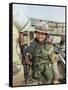 Saudi Arabia Army U.S. Troops Women Tanya Brinkley-David Longstreath-Framed Stretched Canvas