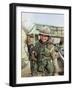 Saudi Arabia Army U.S. Troops Women Tanya Brinkley-David Longstreath-Framed Photographic Print