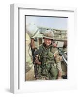 Saudi Arabia Army U.S. Troops Women Tanya Brinkley-David Longstreath-Framed Photographic Print