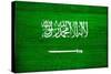 Saudi Arabia Flag Design with Wood Patterning - Flags of the World Series-Philippe Hugonnard-Stretched Canvas