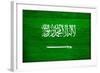 Saudi Arabia Flag Design with Wood Patterning - Flags of the World Series-Philippe Hugonnard-Framed Art Print