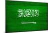 Saudi Arabia Flag Design with Wood Patterning - Flags of the World Series-Philippe Hugonnard-Mounted Art Print