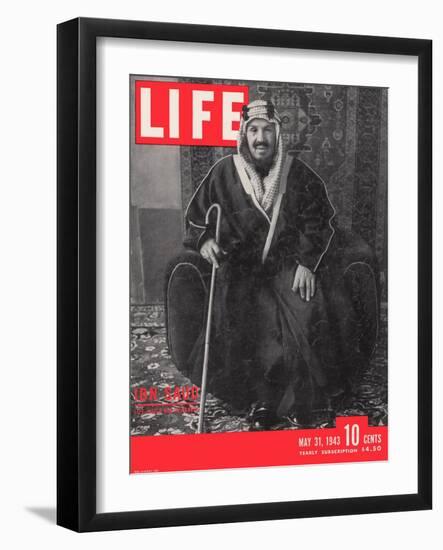 Saudi King Ibn Saud, May 31, 1943-Bob Landry-Framed Photographic Print