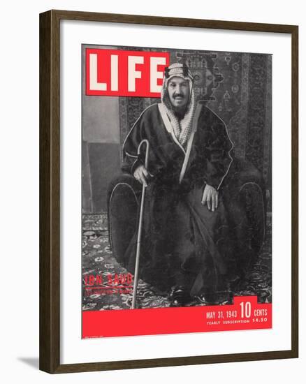 Saudi King Ibn Saud, May 31, 1943-Bob Landry-Framed Photographic Print