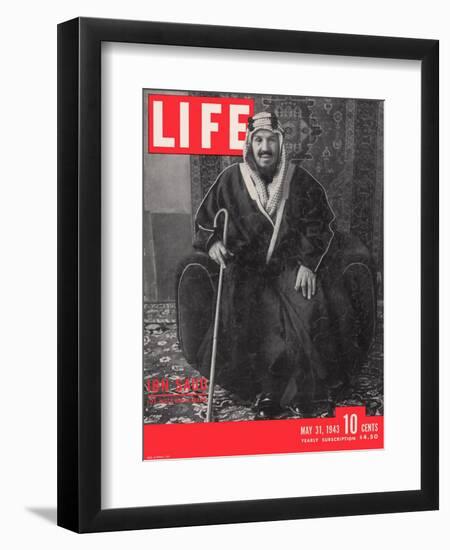 Saudi King Ibn Saud, May 31, 1943-Bob Landry-Framed Photographic Print