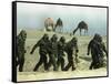 Saudu Arabia Army U.S. Marines Chemical Suits and Masks Warfare-Diether Endlicher-Framed Stretched Canvas