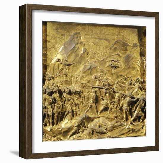 Saul and David, Detail Stories from the Old Testament-Lorenzo Ghiberti-Framed Giclee Print