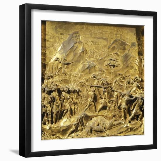 Saul and David, Detail Stories from the Old Testament-Lorenzo Ghiberti-Framed Giclee Print