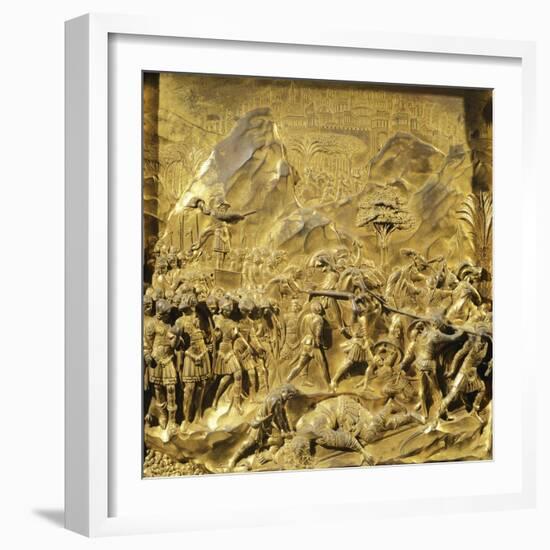 Saul and David, Detail Stories from the Old Testament-Lorenzo Ghiberti-Framed Giclee Print