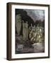 Saul and the medium/ witch of Endor, by Doré - Bible-Gustave Dore-Framed Giclee Print